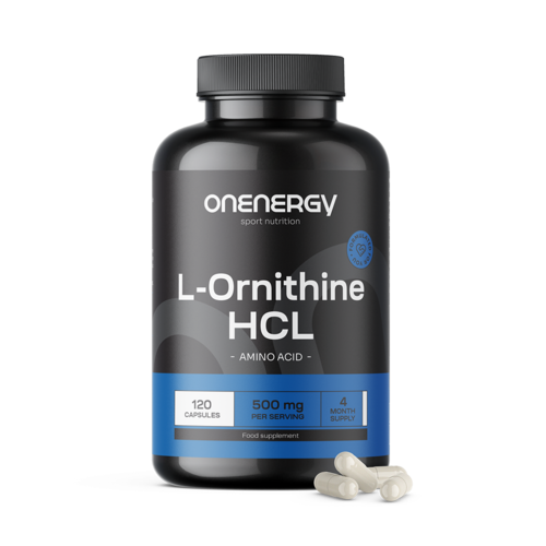 L-ornitina HCL 500 mg, 120 capsule