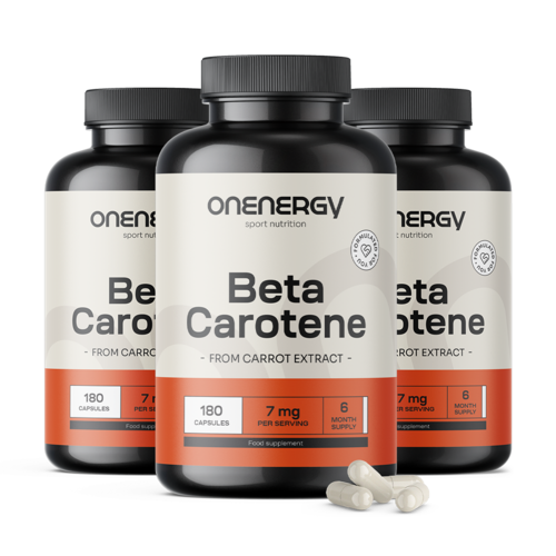 3x Beta-carotene naturale 7 mg, totale 540 capsule