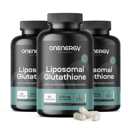3x Glutatione liposomiale 500 mg, totale 180 capsule