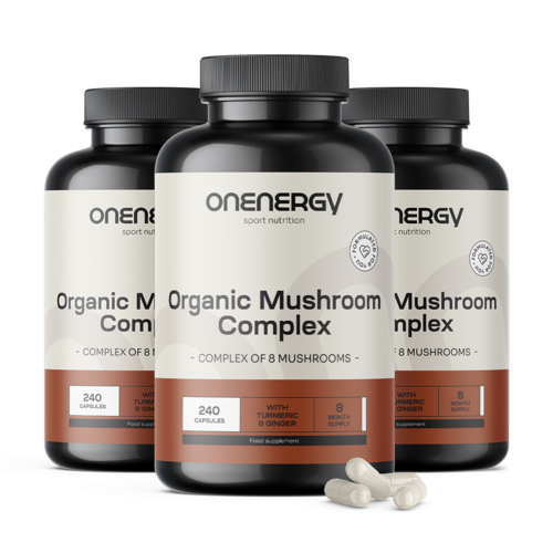3x BIO Complesso di funghi, totale 720 capsule