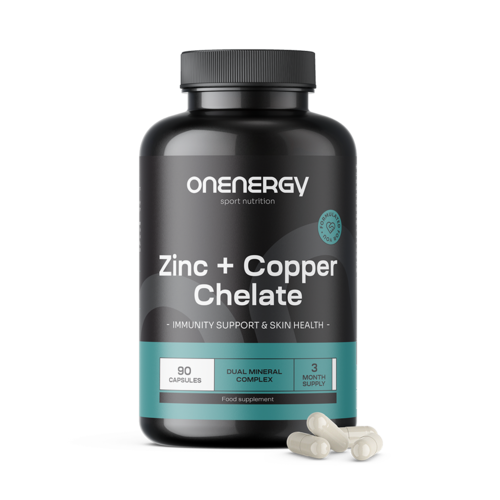 Chelato di zinco + rame, 90 capsule