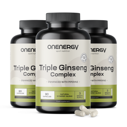 3x Complesso di tre ginseng, totale 270 capsule