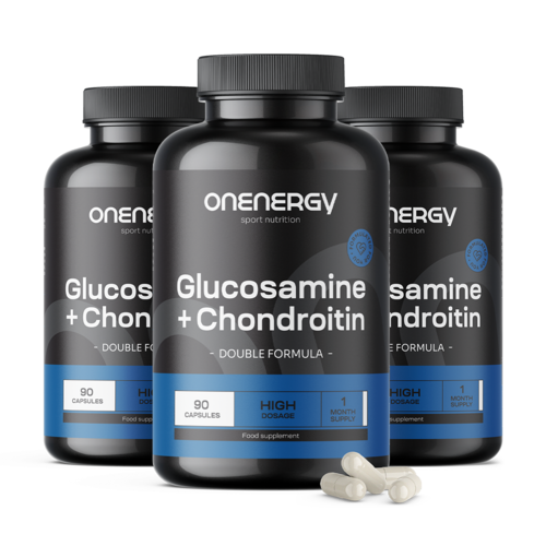 3x Glucosamina + condroitina, totale 270 capsule
