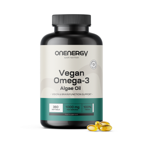 Omega-3 vegano da alghe 1000 mg, 360 capsule morbide