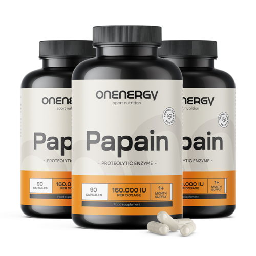 3x Papaina 320 mg, totale 270 capsule