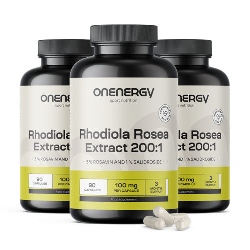 3x Rodiola – estratto 200:1, totale 270 capsule