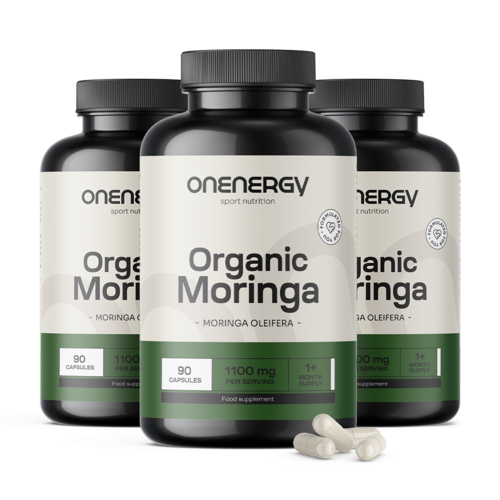 3x BIO Moringa 1100 mg, totale 270 capsule