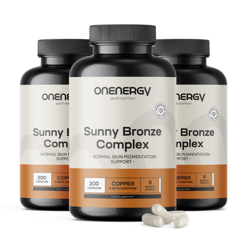 3x Sunny Bronze Complex – supporto per l'abbronzatura, totale 600 capsule