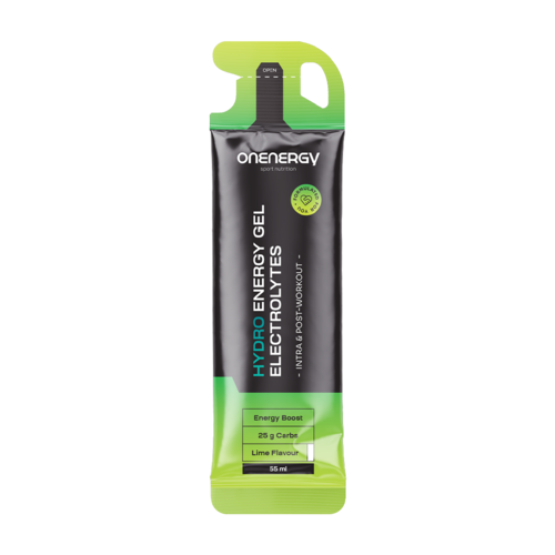 Hydro energy gel con elettroliti – limetta, 55 ml