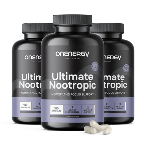 3x Ultimate Nootropic – complesso per il supporto delle funzioni cognitive, totale 540 capsule