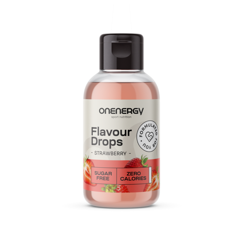 Gocce Flavour Drops con dolcificante – fragola, 50 ml