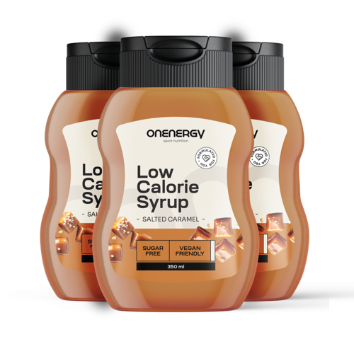3x Sciroppo ipocalorico con dolcificante – caramello salato, totale 1050 ml