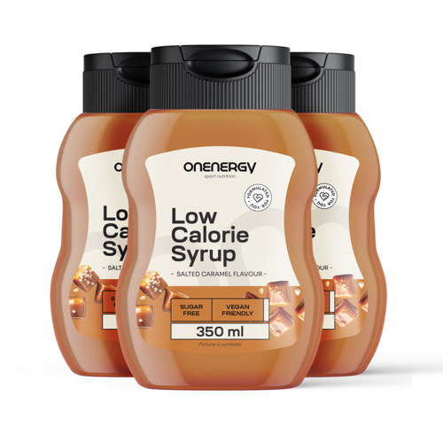 3x Sciroppo ipocalorico con dolcificante – caramello salato, totale 1050 ml