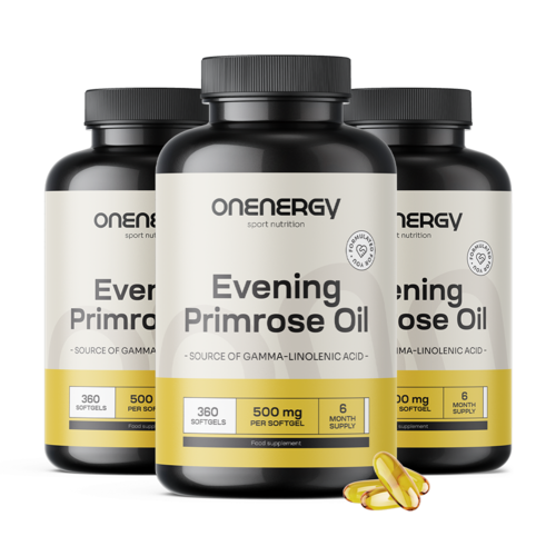 3x Olio di enotera 1000 mg, totale 1080 capsule molli