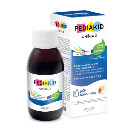 Omega 3 integratore alimentare liquido per bambini.