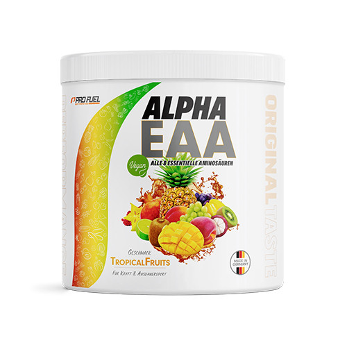 Alpha EAA vegan – frutta tropicale, 462 g