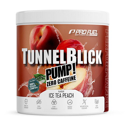 TunnelBlick PUMP complesso vegano di aminoacidi – ice tea pesca, 440 g