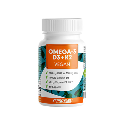 Vegan OMEGA-3 + D3 + K2, 60 capsule