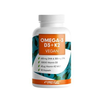 Vegan omega-3 con D3 e K2