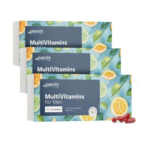 3x Multivitamine per uomini, totale 180 capsule