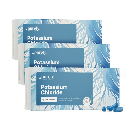 3x Cloruro di potassio, totale 180 capsule