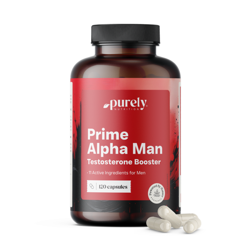 Prime Alpha Man - per livelli di testosterone nel sangue, 120 capsule