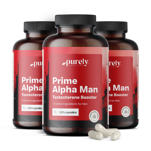 3x Prime Alpha Man - per livelli di testosterone nel sangue, totale 360 capsule