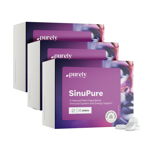 3x SinuPure - supporto di 5 erbe, totale 225 compresse