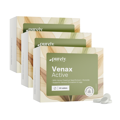 3x Venax Active - complesso per vene e circolazione sanguigna, totale 180 compresse