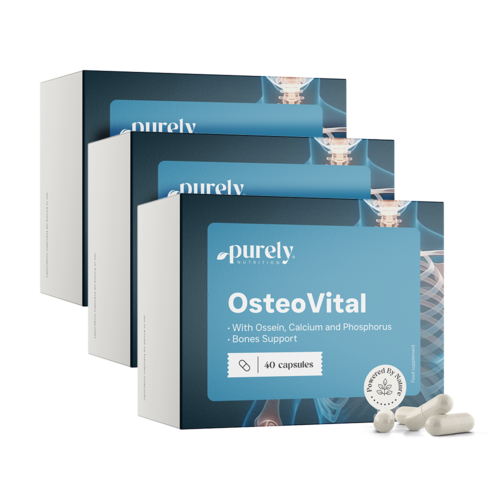 3x OsteoVital – complesso di osseina, calcio e fosforo, totale 120 capsule