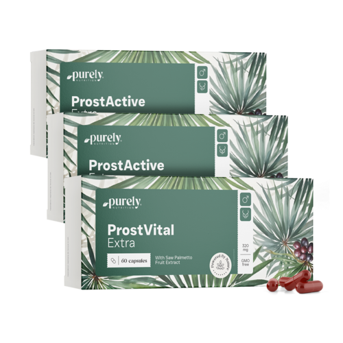 3x ProstVital Extra – con estratto di Saw palmetto 320 mg, totale 180 capsule