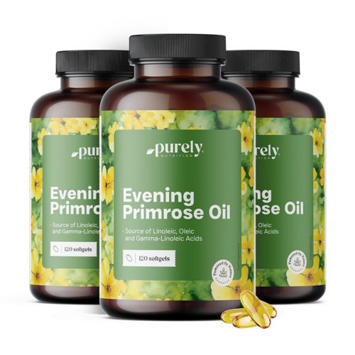 3x Olio di enotera 1000 mg, totale 360 capsule molli