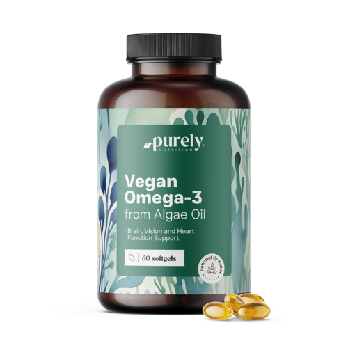Omega-3 vegano 1000 mg – da alghe, 60 capsule molli