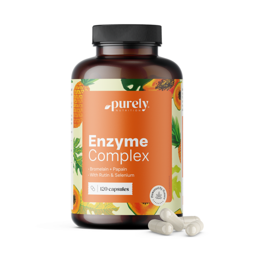 Complesso enzimatico - miscela di bromelina e papaina, 120 capsule