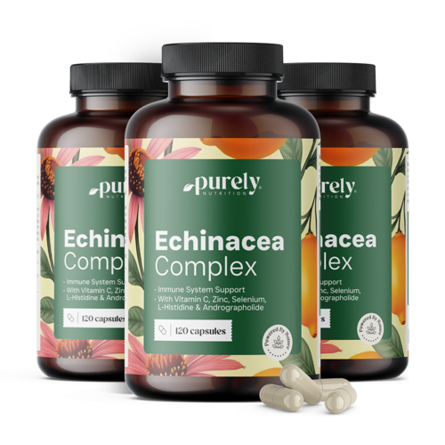 3x Complesso per il sistema immunitario con echinacea, totale 360 capsule