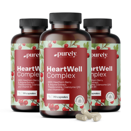 3x HeartWell - complesso di estratti naturali, totale 270 capsule
