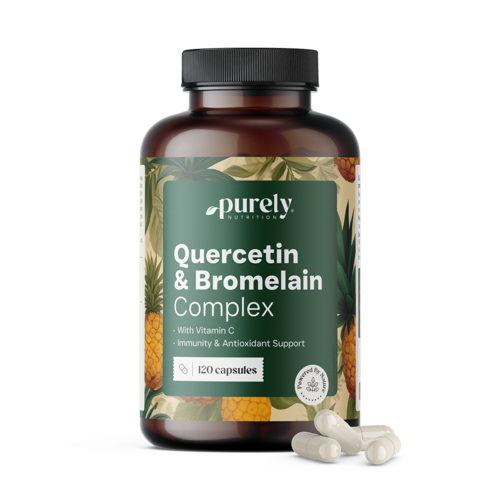 Quercetina e bromelina – complesso per il sistema immunitario, 120 capsule
