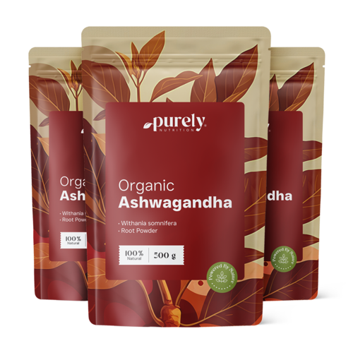 3x BIO Ashwagandha in polvere, totale 1500 g