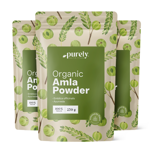 3x BIO Amla in polvere, totale 750 g