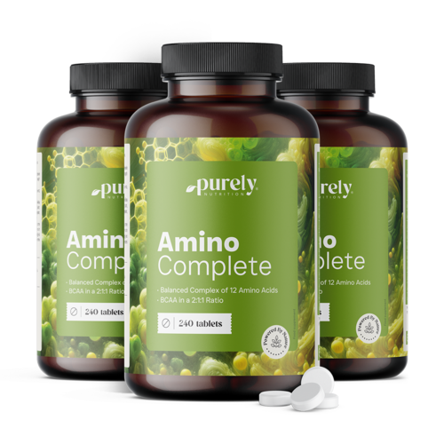 3x Amino Complete – Complesso bilanciato di 12 aminoacidi, totale 720 compresse