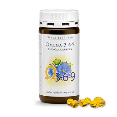 Omega 3-6-9 con olio di semi di lino, 180 capsule