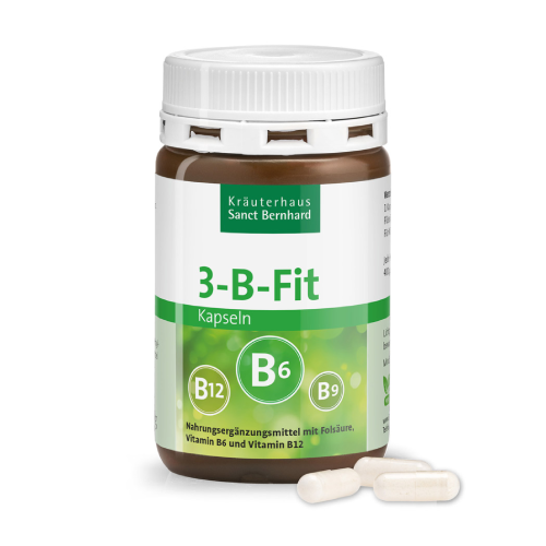 3-B-FIT: vitamina B6 + B12 + acido folico, 120 capsule