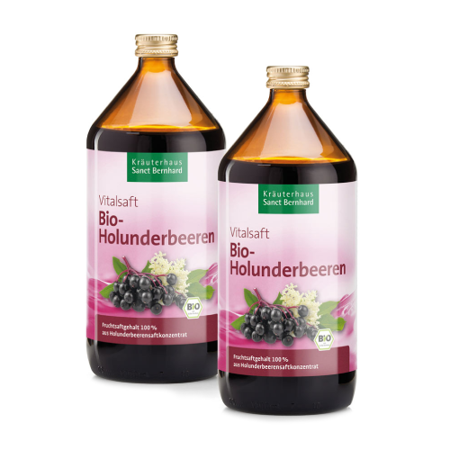 BIO Succo di bacche di sambuco, 2 x 500 ml