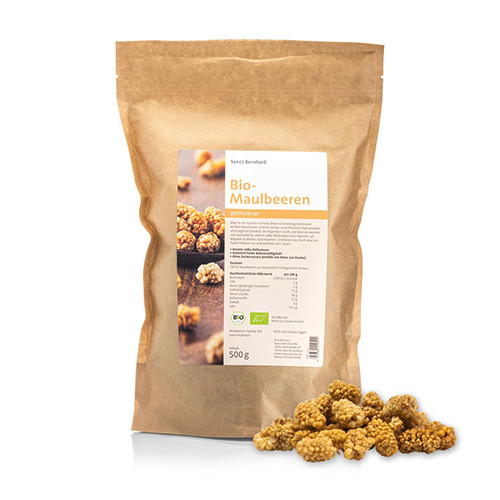 Gelso bianco BIO, frutti essiccati, 500 g