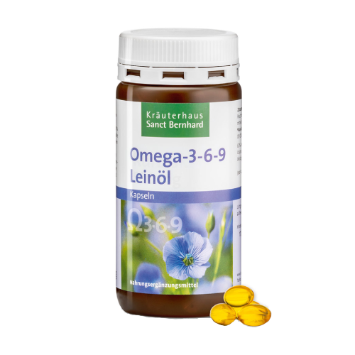 Omega 3-6-9 con olio di semi di lino, 180 capsule