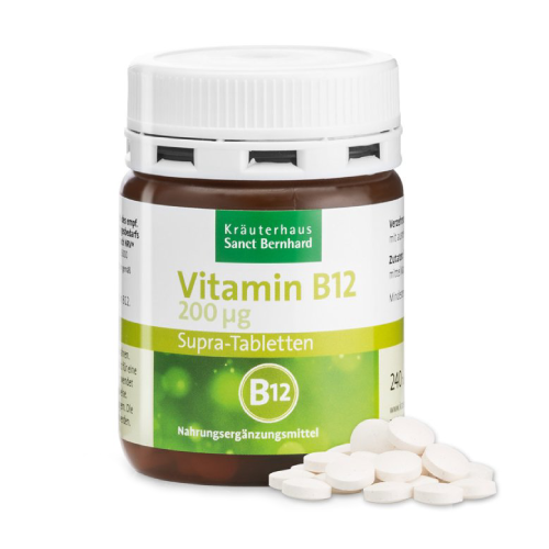 Vitamina B12 Supra, 200 µg, 240 compresse