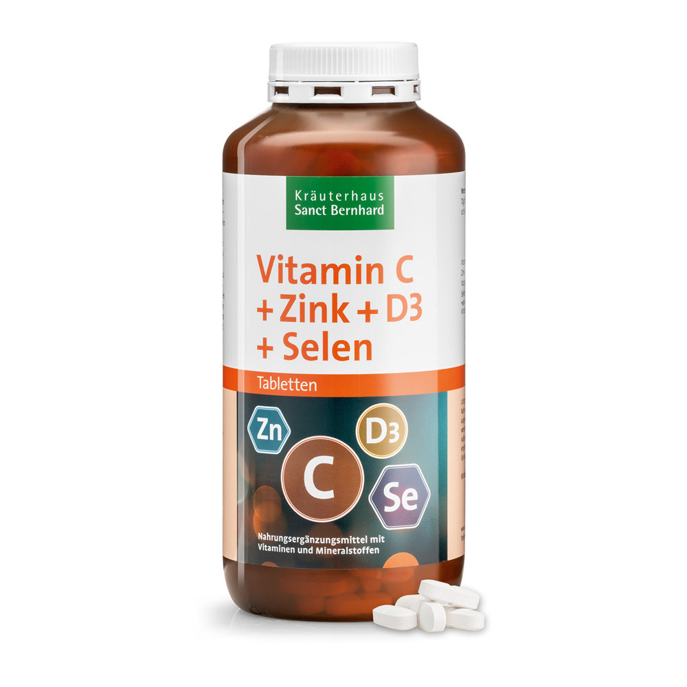 Vitamina C + zinco + D3 + selenio