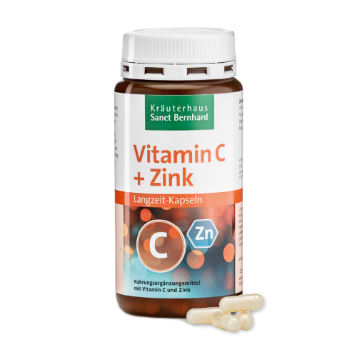 Vitamina C + Zinco (a lento rilascio), 180 capsule