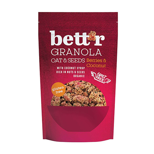 BIO Granola – frutti di bosco e cocco, 300 g
