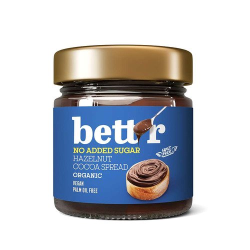 BIO crema spalmabile cioccolato&nocciole con eritritolo, 250 g